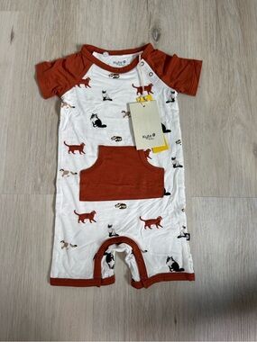 Kyte Baby Cats Romper